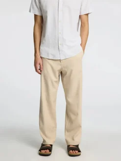 miesten pellavasekoitehousut, K LOOSE BRODY LINEN PANT>Selected New
