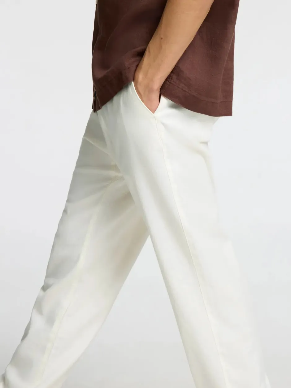 miesten pellavasekoitehousut, K LOOSE BRODY LINEN PANT>Selected Hot