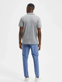 Miesten Pikeepaita LEROY COOLMAX NOS VIILENTÄVÄ PIKEE Harmaa Kuosi>Selected Outlet