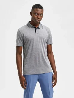 Miesten Pikeepaita LEROY COOLMAX NOS VIILENTÄVÄ PIKEE Harmaa Kuosi><noscript><img width=