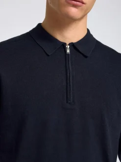 miesten pitkähihainen pikeepaita, SLHBERG LS HALF ZIP POLO><noscript><img width=