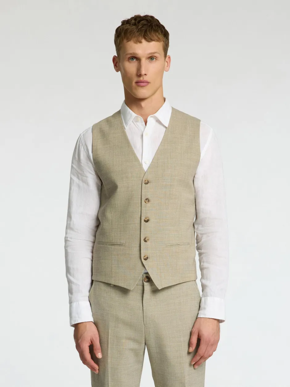 miesten pukuliivi, SLIM OASIS VEST>Selected New