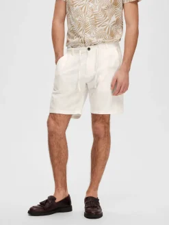 miesten shortsit, COMFORT BRODY LINEN SHORTS>Selected Discount