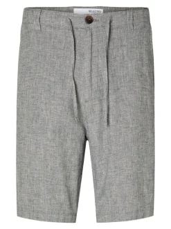 Miesten Shortsit, COMFORT BRODY LINEN SHORTS Sininen Kuosi><noscript><img width=