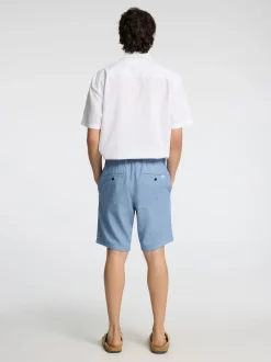 miesten shortsit, COMFORT BRODY LINEN SHORTS>Selected Sale