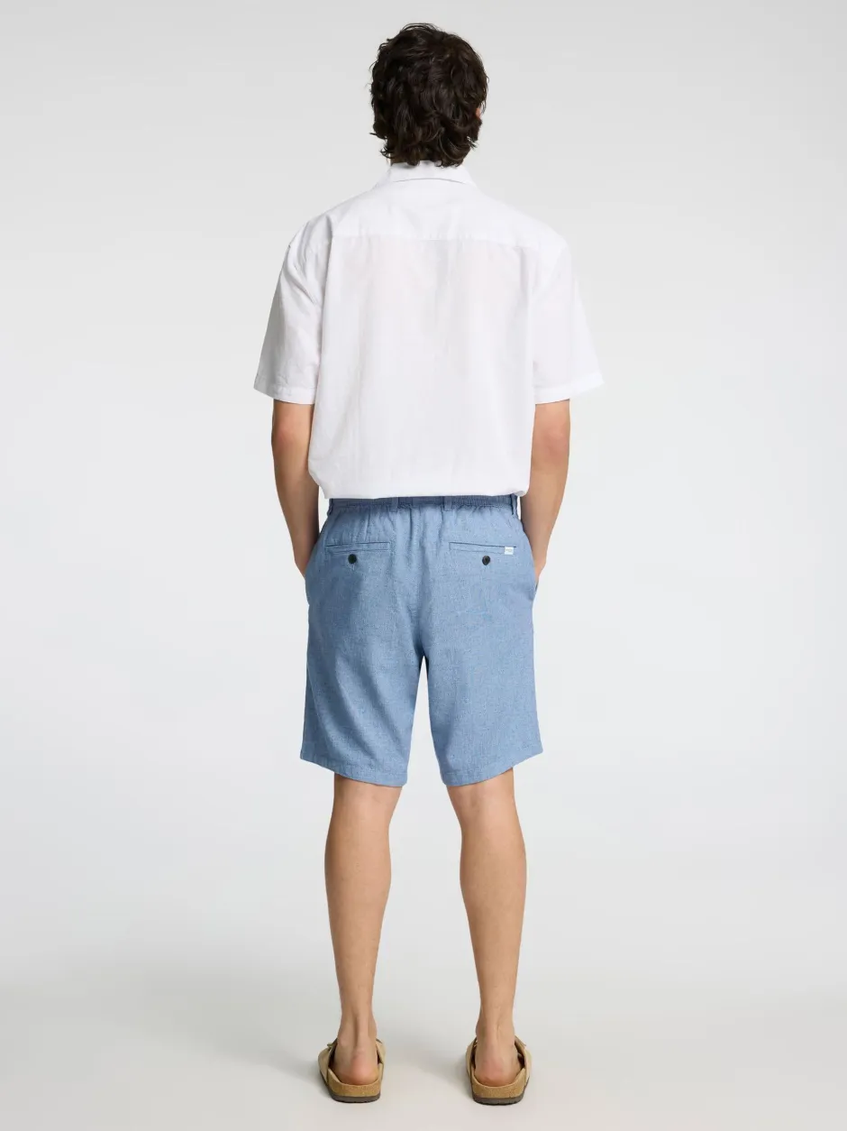 miesten shortsit, COMFORT BRODY LINEN SHORTS>Selected Sale