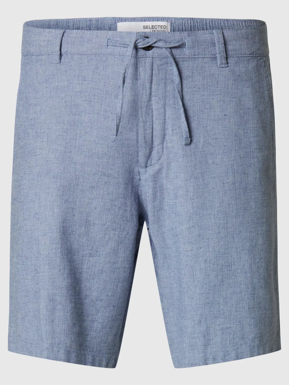 miesten shortsit, COMFORT BRODY LINEN SHORTS>Selected Sale