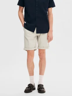 Miesten Shortsit, SLIM LUTON FLEX SHORTS>Selected