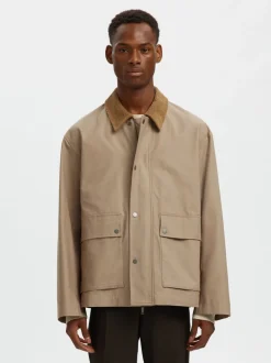 miesten takki SLHKYLE Cotton JKT,>Selected New