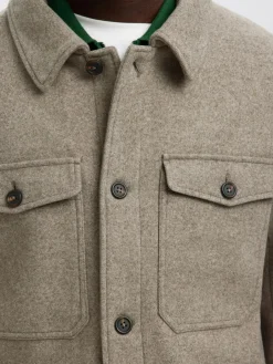 miesten takki, SLHMITCH WOOL BLEND SHACKET><noscript><img width=