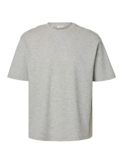 miesten t-paita, LOOSE OSCAR SS O-NECK,>Selected Sale