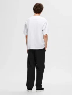 miesten t-paita, LOOSE OSCAR SS O-NECK>Selected Clearance