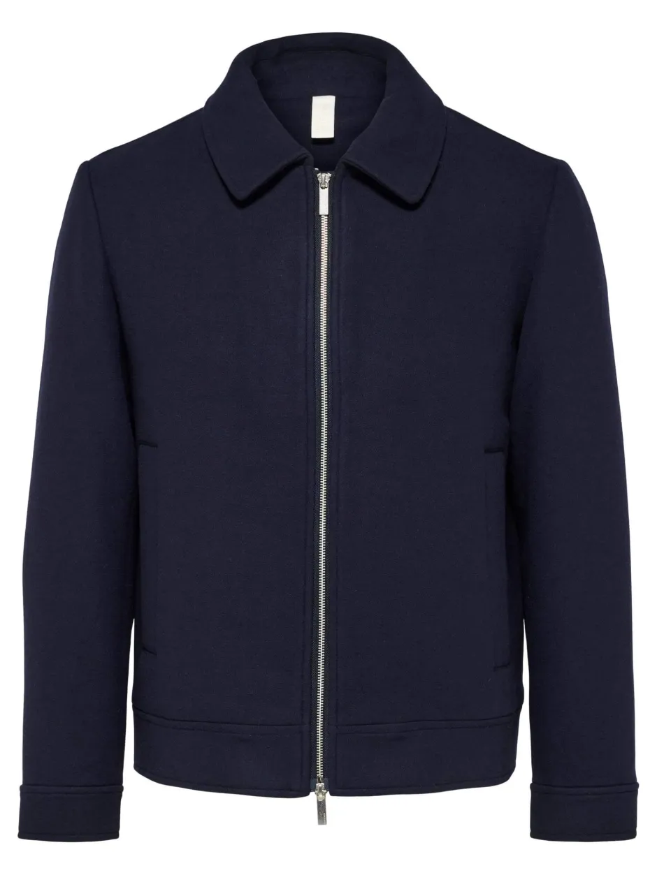 Miesten Villakangastakki, FILIP WOOL JACKET>Selected New