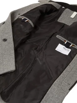 Miesten Villakangastakki, REUBEN WOOL COAT NOS Vaaleanharmaa><noscript><img width=