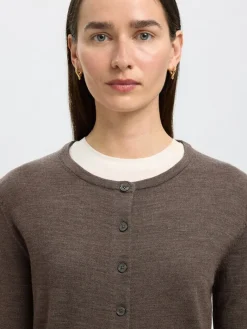 Selected naisten neuletakki, SLFTHEA LS KNIT MERINO CARDIGAN NOOS><noscript><img width=