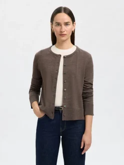 Selected naisten neuletakki, SLFTHEA LS KNIT MERINO CARDIGAN NOOS><noscript><img width=