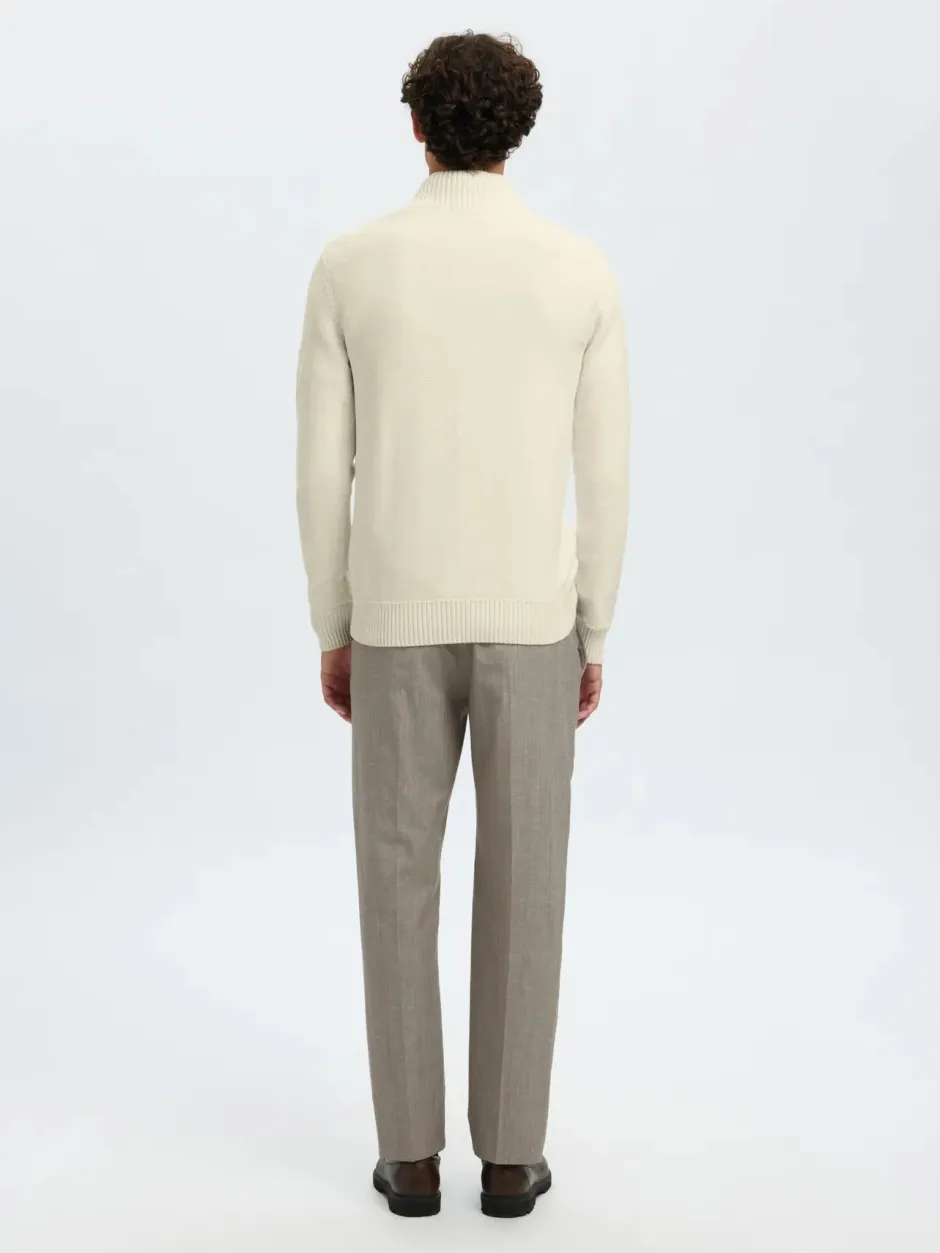 neule, AXEL LS KNIT HALF ZIP>Selected Sale