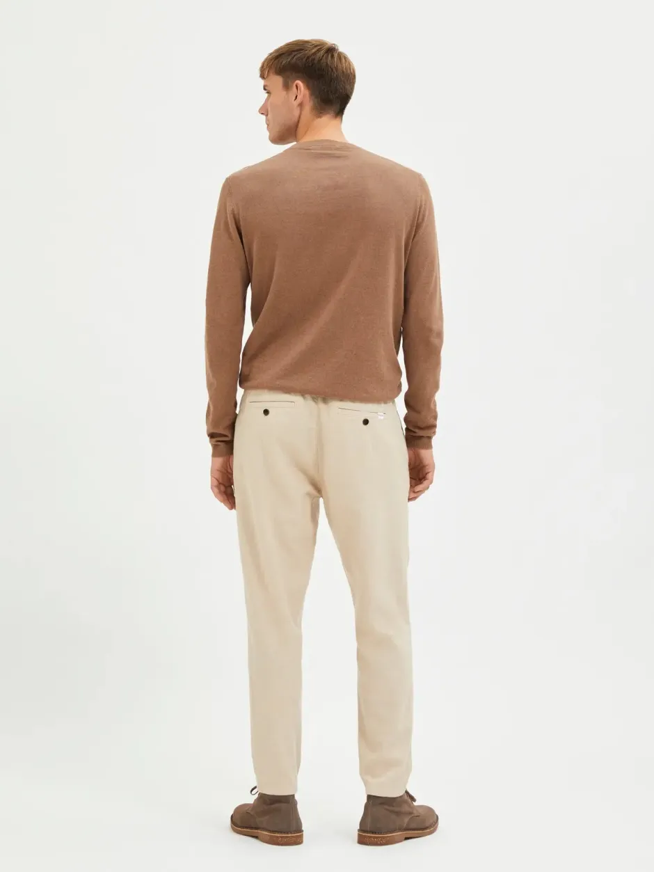 pellavahousut, SLIM TAPE BRODY LINEN PANT>Selected Online
