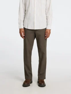 pellavahousut, SLIM TAPE BRODY LINEN PANT>Selected Discount