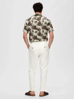 pellavahousut, SLIM TAPE BRODY LINEN PANT>Selected Sale