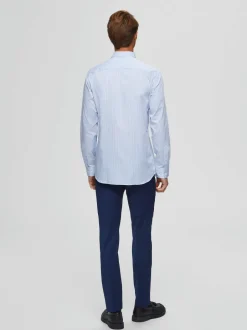 puvunhousut, BILL BLUE SUIT TROUSER Indigo>Selected Discount