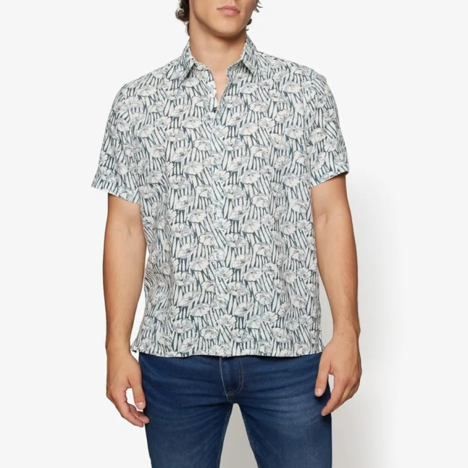 miesten kauluspaita, HUBERT SI LIN STRAW>Signal Clearance