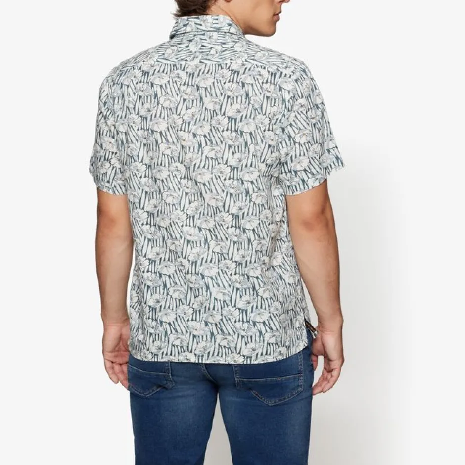 miesten kauluspaita, HUBERT SI LIN STRAW>Signal Clearance