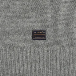 miesten neulepusero KosmusSI wool crewneck, vaaleanharmaa>Signal Sale