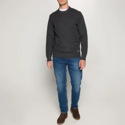 miesten neulepusero KALLESI STRUCTURE CREW,><noscript><img width=