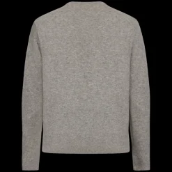 miesten neulepusero RICCOSI KNIT, vaaleanharmaa>Signal Clearance