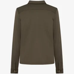 miesten paita, BERTLE ZIP OVERSHIRT Armeijanvihreä><noscript><img width=