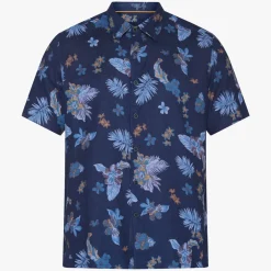 miesten pikeepaita, TRAMP PRINT COTTON LINEN><noscript><img width=