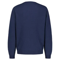 Miesten Neule CREW FINE MERINO WOOL MADE IN ITALY Indigo>Sinnuu Best