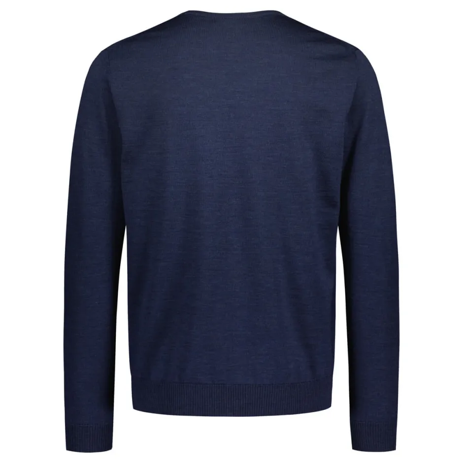 Miesten Neule MERINO CREW, MADE IN ITALY Indigo>Sinnuu Discount