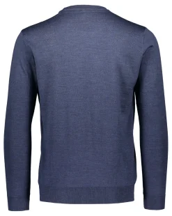 Miesten Neulepaita Merino Crew Indigo>Sinnuu New