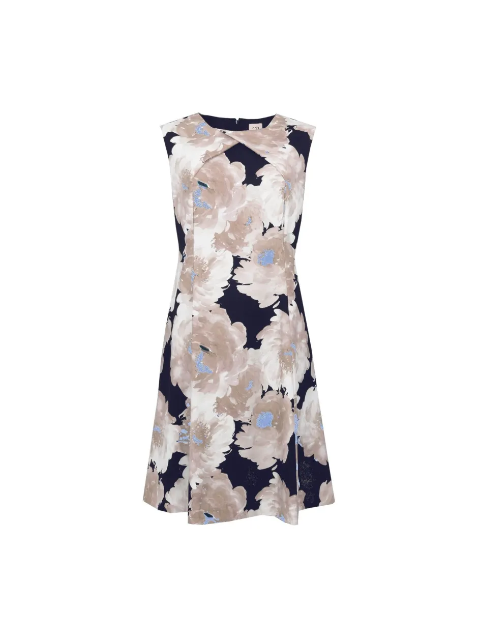 naisten mekko, CAMBRIA DRESS 100CM Beige Kuosi>S.T.I Hot