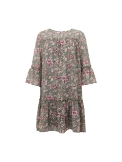 naisten mekko, ISABELLA DRESS Vihreä Kuosi>S.T.I Best