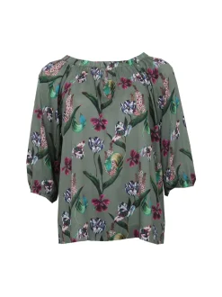 naisten pusero, KALLIE BLOUSE Kuosi, Vihreä>S.T.I Best