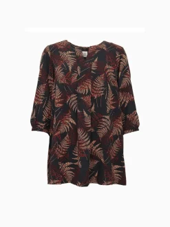 naisten pusero, KELANDRA TUNIC 84 CM Ruskea Kuosi>S.T.I New