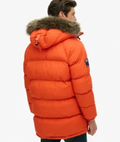 miesten parkatakki Everest Longline Baffled Parka,>Superdry Online