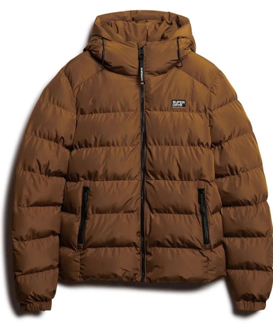 Miesten Talvitakki, Hooded Sports Puffer Jacket>Superdry Outlet