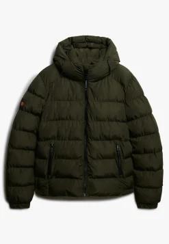 Miesten Talvitakki, Hooded Sports Puffer Jacket>Superdry Clearance