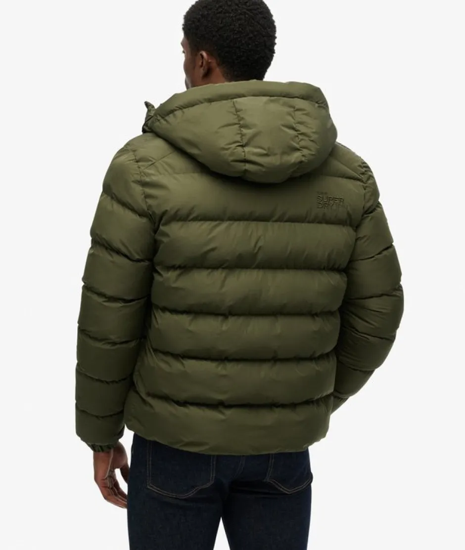 Miesten Talvitakki, Hooded Sports Puffer Jacket>Superdry Clearance