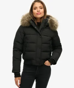 naisten takki Everest Hooded Bomber Jkt,>Superdry Discount