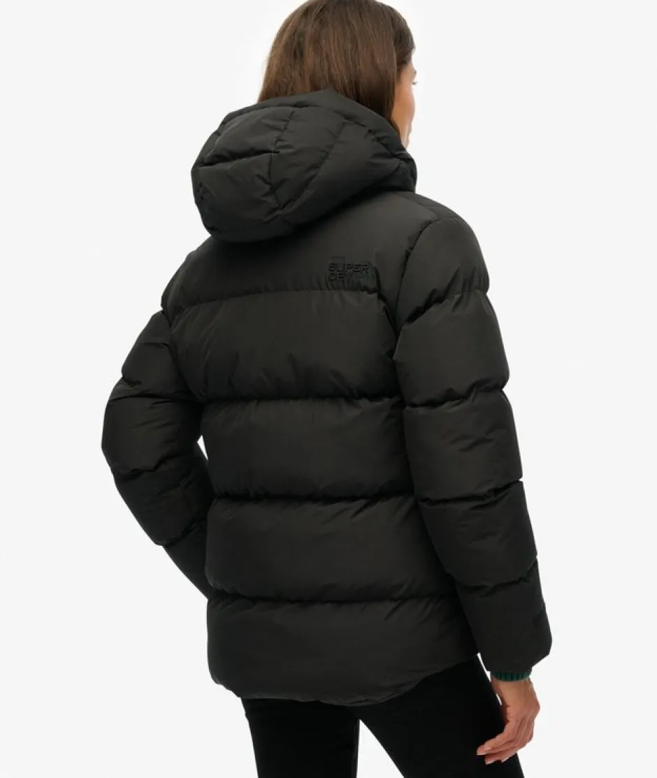 naisten takki Hooded 5 Baffle Sports Puffer,>Superdry