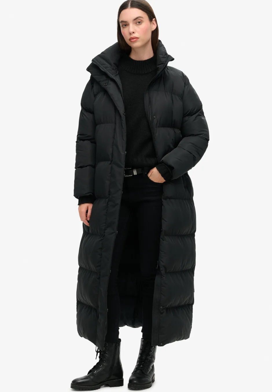 naisten takki Maxi Longline Puffer Jacket,>Superdry Discount