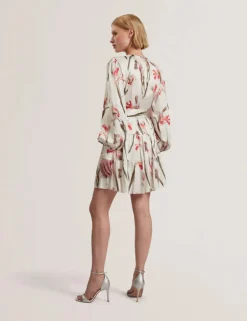 naisten mekko, CUIABA neck Mini Dress>Ted Baker Hot