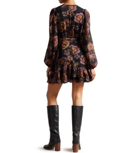 Naisten Mekko Piara Dress Punainen Kuosi>Ted Baker Clearance