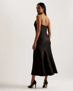 Naisten Mekko, TUNCA Satin Cowl Neck Evening Midi Dress>Ted Baker Sale