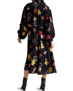 Naisten Mekko YVIEE MIDI OVERSIZE DRESS>Ted Baker Clearance